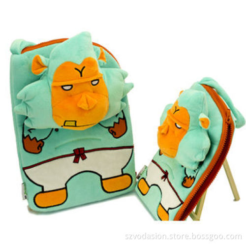 2014 New Hot Cartoon Design Soft Fuzz Carrying Bag for iPad Mini